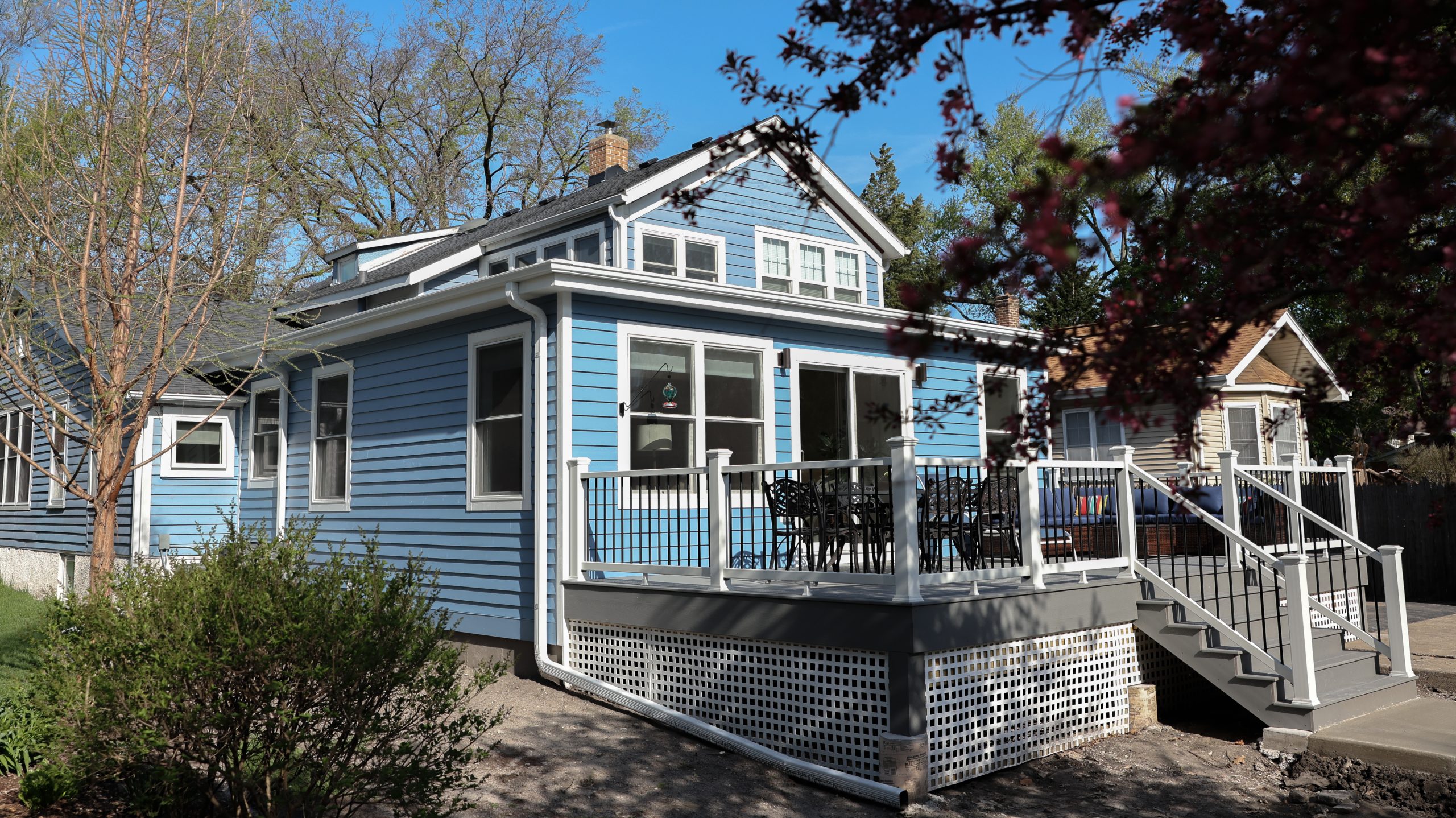 Completed Exterior of a New Addition in Lombard, IL
