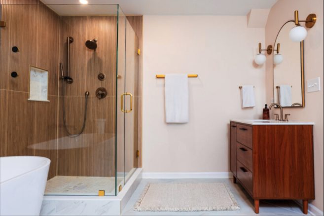 Organic bathroom remodel