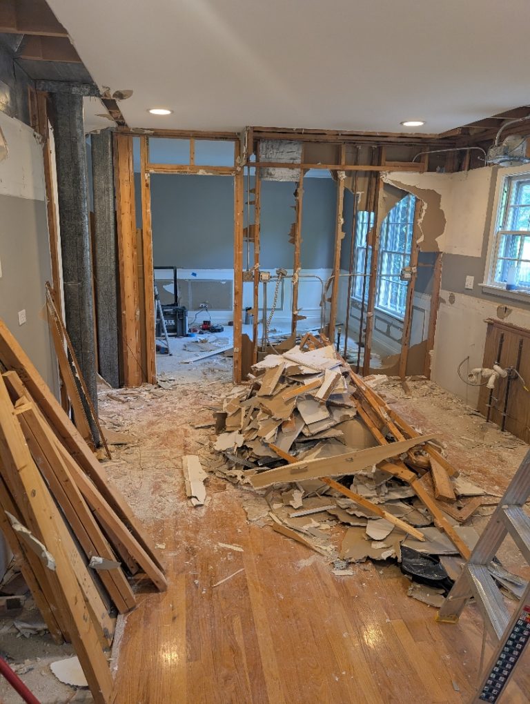 Kitchen Remodel in Lisle - Demolition progress photo