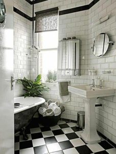 black and white bathroom design idea