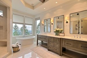 master bath remodel with soaker tub and walk in shower